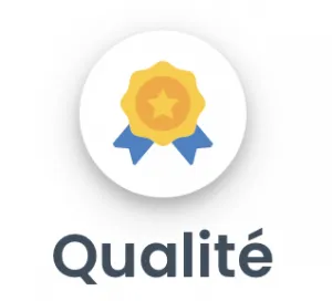Pictogramme médaille : qualité du nettoyage par des équipes formées